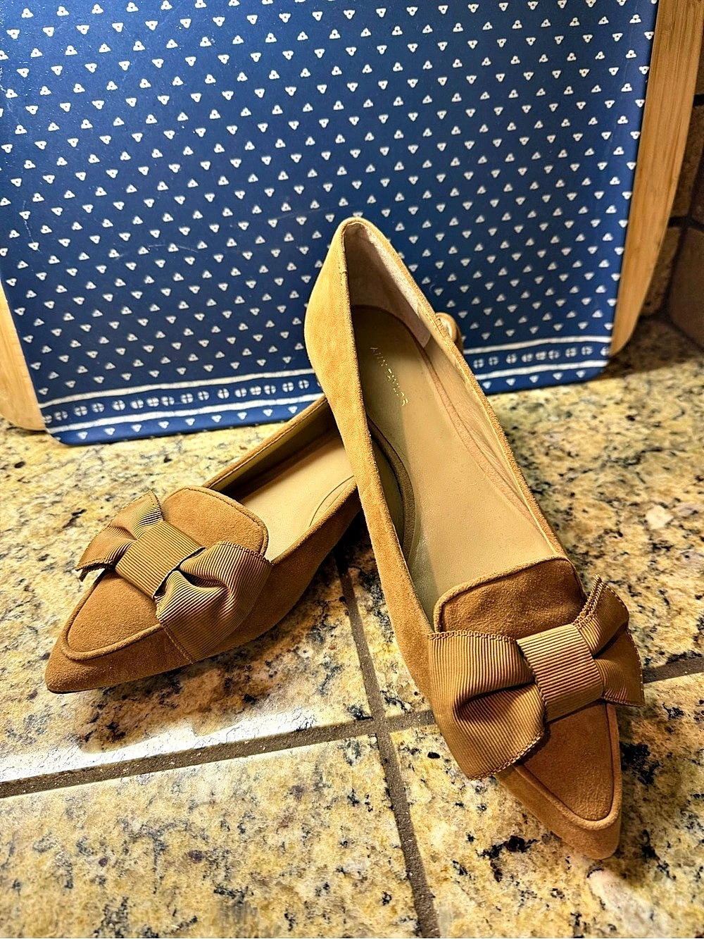 Ann Taylor Bow-Detail Heels in Brown